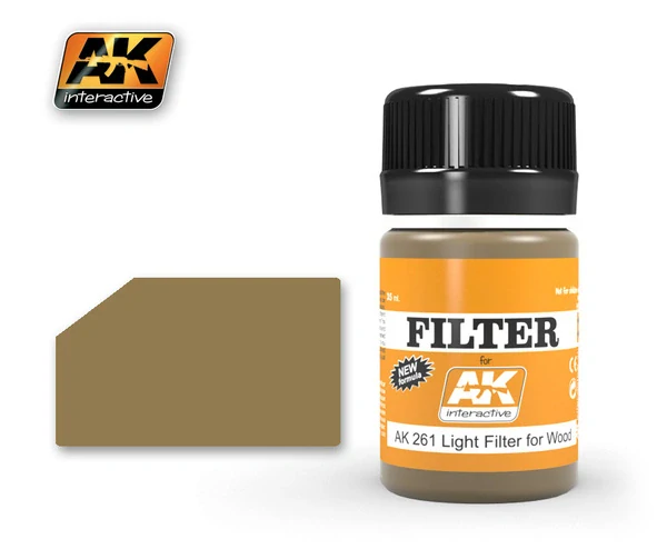 AK Filter Ocher for Sand / Light Filter For Wood - 35ml / Filter pro dřevo světlý