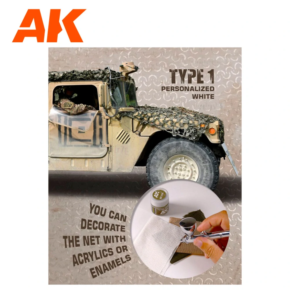 AK Custom Camouflage Net Personalized Type 1 / Maskovací síť