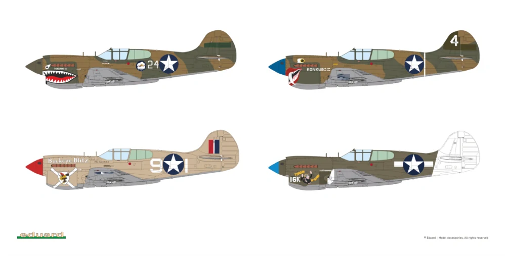 Eduard P-40K short tail ProfiPACK 1/48 (Předobjednávka srpen)
