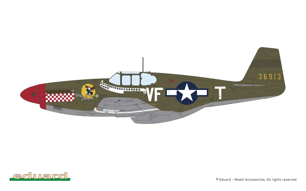 Eduard P-51B/C Mustang Birdcage canopy Hybrid 1/32