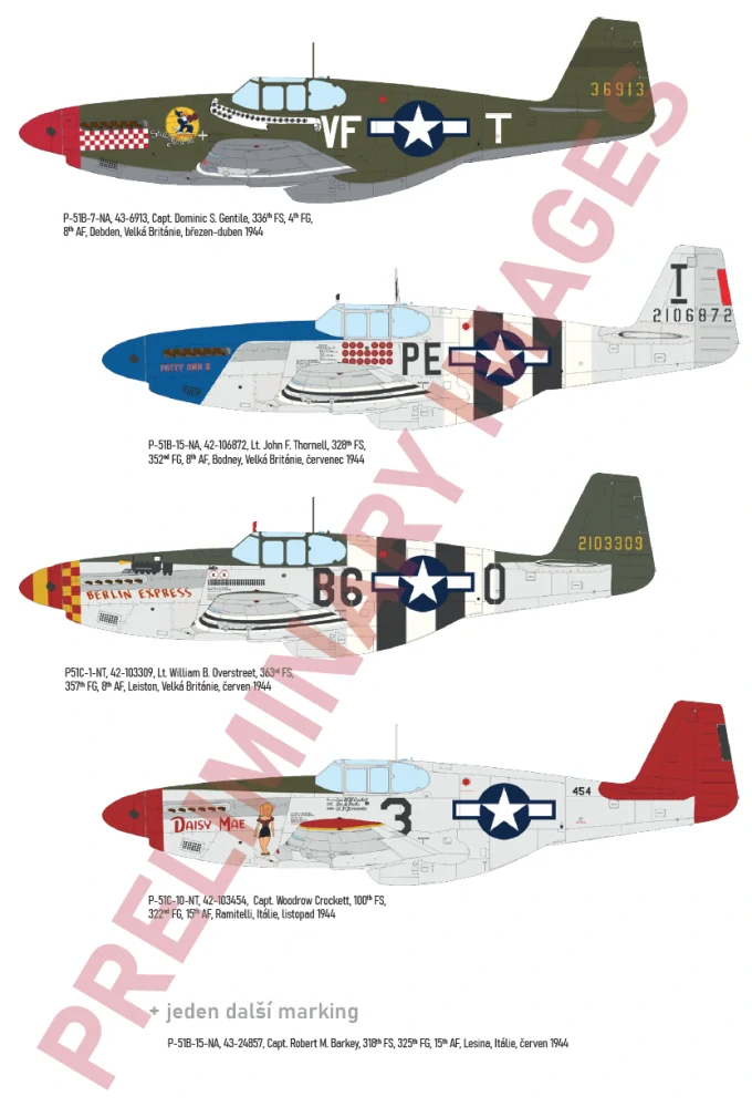 Eduard P-51B/C Mustang Birdcage canopy Hybrid 1/32 (Předobjednávka říjen)