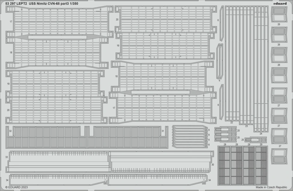 Eduard USS Nimitz CVN-68 část 2. - detail set 1/350