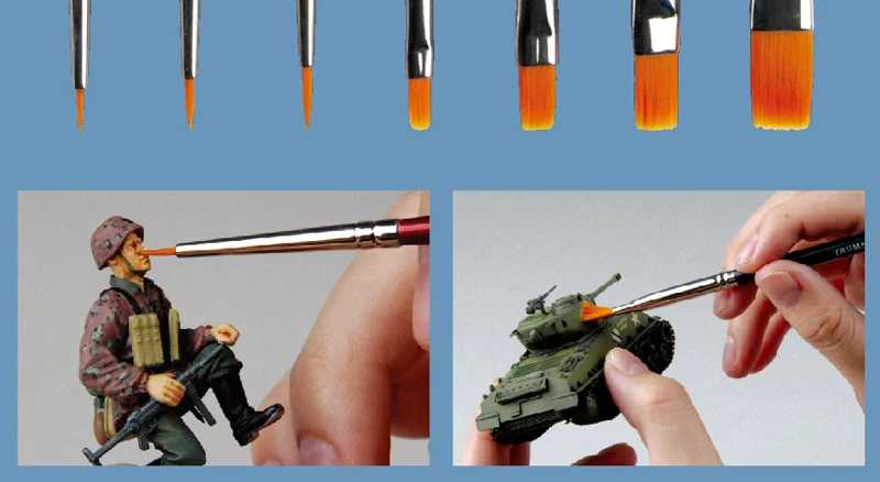 Master Tools Modeling brush set (7pcs) / Sada modelářských štětců 7v1