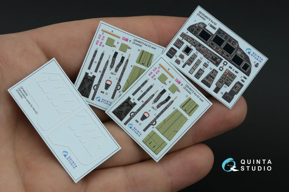 Quinta Studio Kamov Ka-52 - 3D-Printed & Coloured Interior (for Zvezda kits) 1/48
