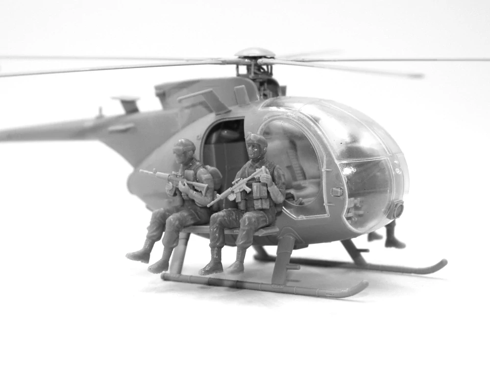 ICM Delta Force Assault Team with MH-6J 1/48 (Předobjednávka říjen/listopad)