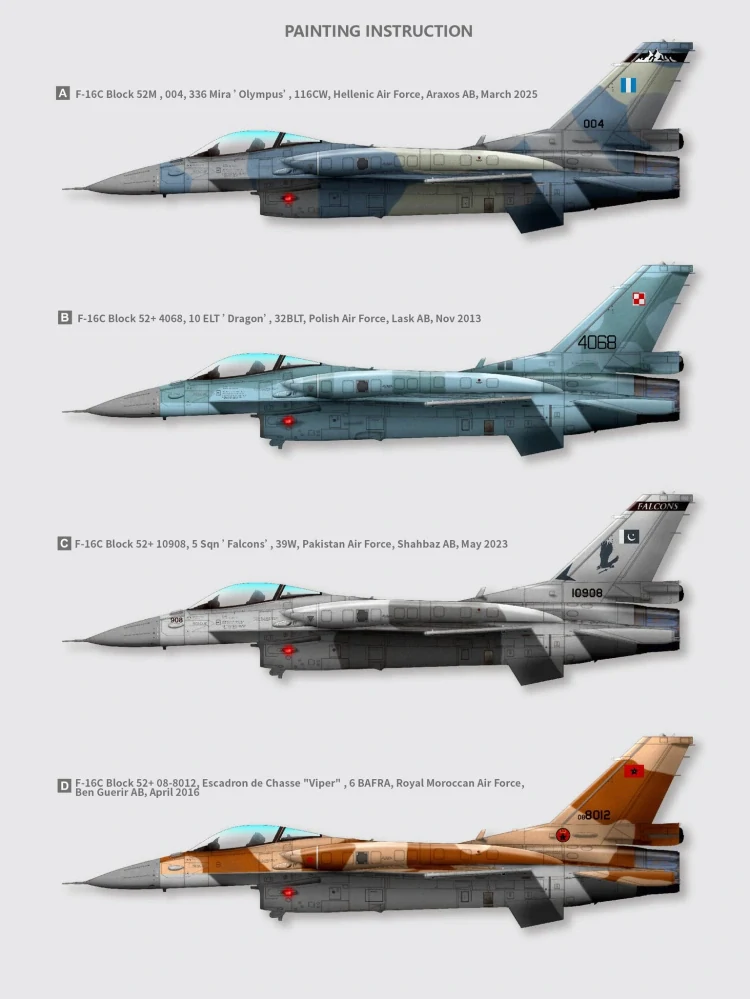 G.W.H F-16C Block 52+ Fighting-Falcon Multirole Fighter Export Version 1/48 (Předobjednávka listopad/prosinec)