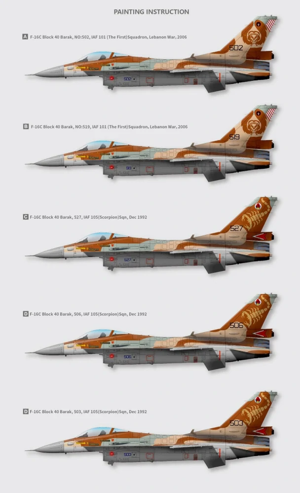 G.W.H F-16C Block 40 "Barak" Jet Fighter 1/48 (Předobjednávka listopad/prosinec)