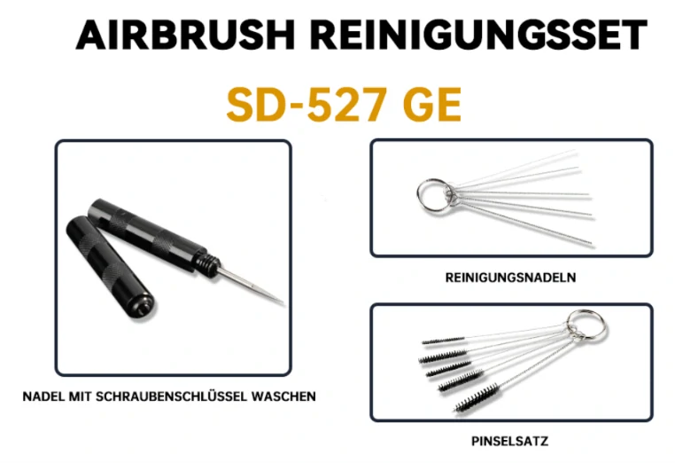 Sagud Čistící sada pro Airbrush pistoli 11v1
