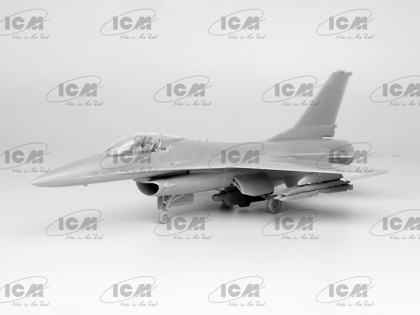 ICM Ukrainian Air Force F-16AM with GBU-39 Bombs 1/72 (Předobjednávka listopad/prosinec)