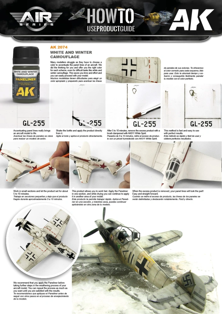 AK Paneliner for White and Winter Camouflage - 35ml / Paneliner pro zimní a světlé kamufláže