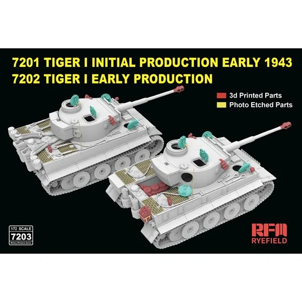 RFM Tiger I initial and early production 2-in1 1/72 (Předobjednávka prosinec/leden)