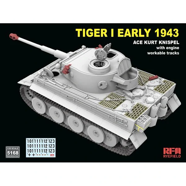 RFM Tiger I early 43, Kurt Knispel, with engine, workable tracks 1/35 (Předobjednávka prosinec/leden)