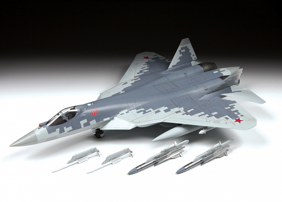 Zvezda SU-57 Russian Fifth-Generation Fighter 1/48