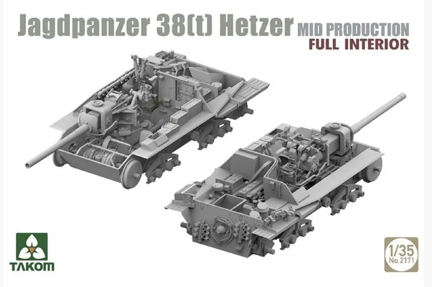 Takom Jagdpanzer 38(t) Hetzer Mid Full Interior 1/35