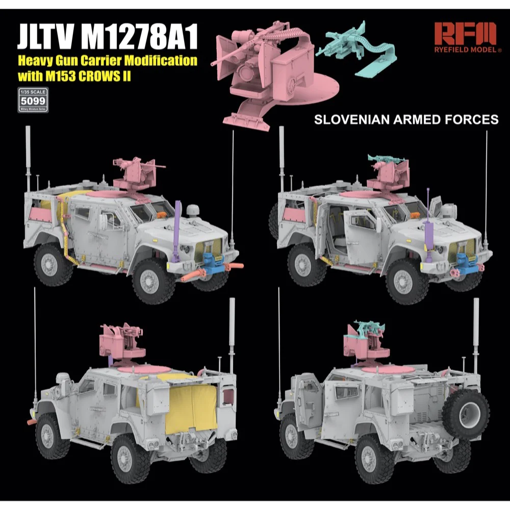 RFM JLTV M1278A1 Heavy Gun Carrier Modification (HGC) 1/35