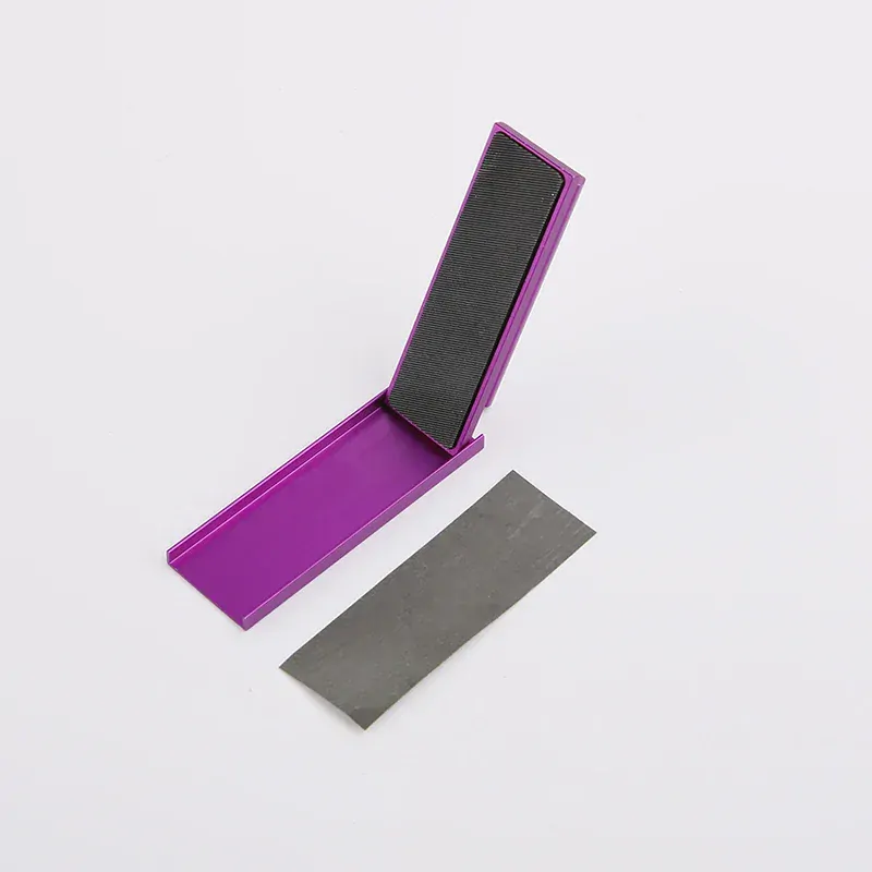 Border Model Grinding Plate & Sandpaper 2in1 Tool - Fine Grit (Purple) / Kovové brusné madlo (2 v 1 i pro brusný papír) - jemné
