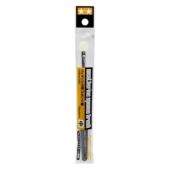 Tamiya Weathering Sponge Brush Medium / Patinovací štětec houbičkový střední (+obtiskový)