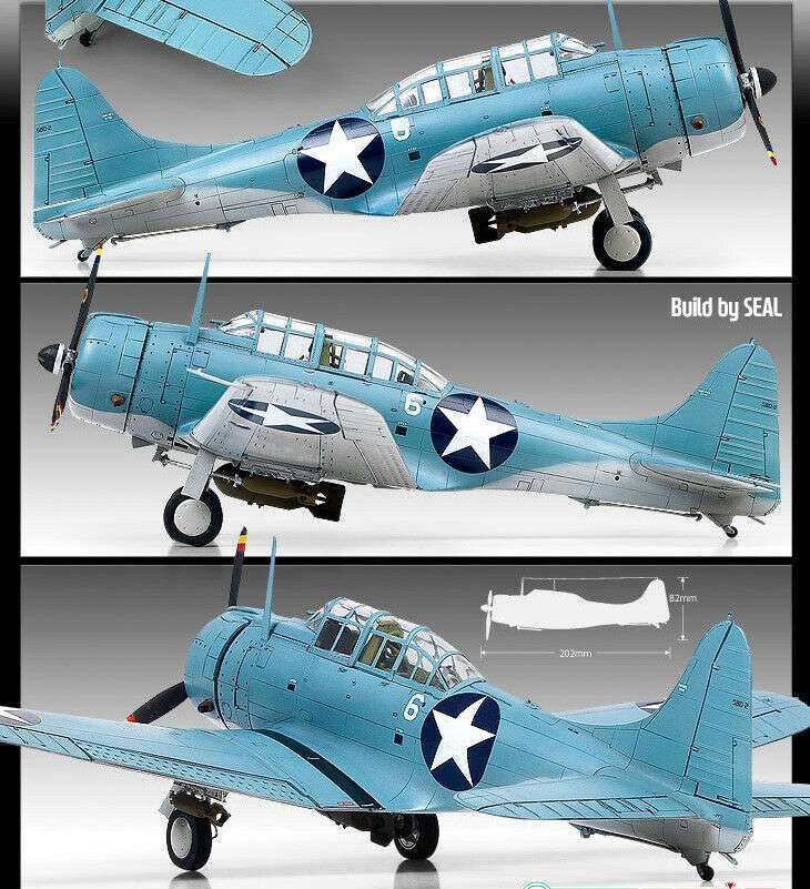 Academy USN SBD-2 "Midway" 1/48