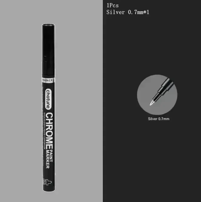 Chrome Paint Marker - 0,7mm / Popisovač chromový