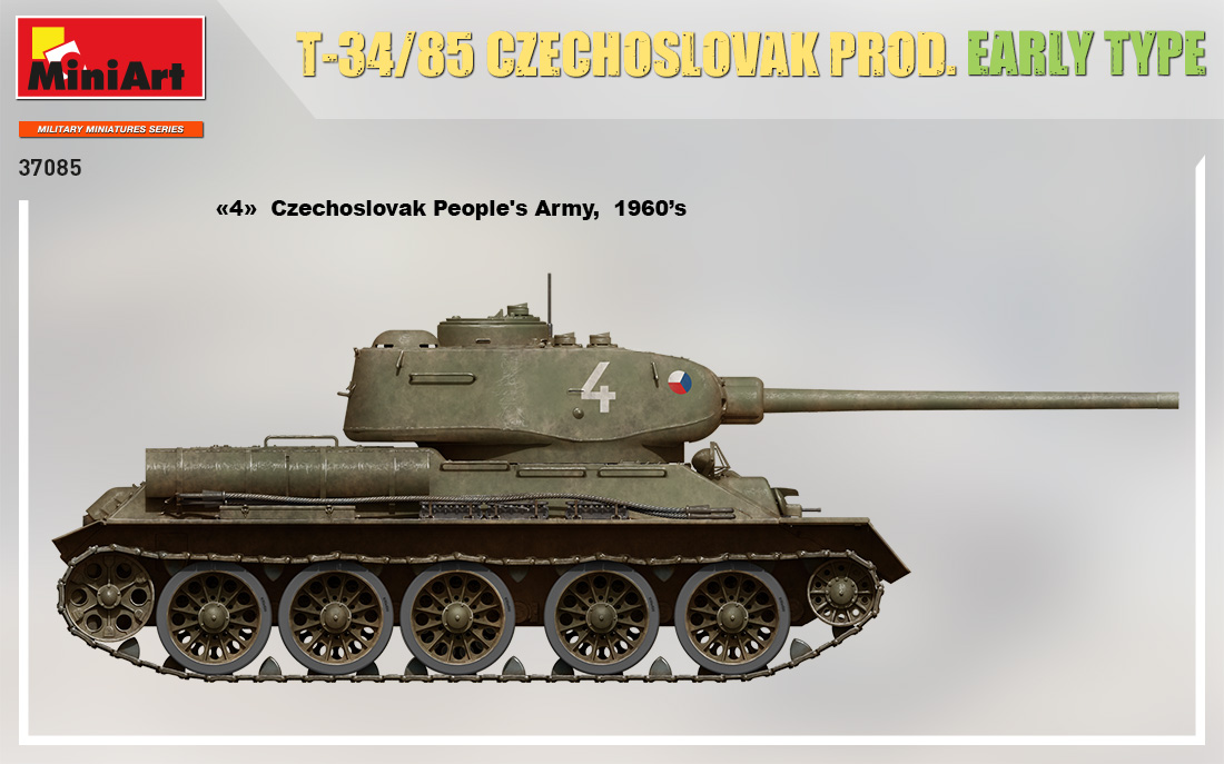 MiniArt T-34-85 Czechoslovak Prod. Early Type (ČR) 1/35