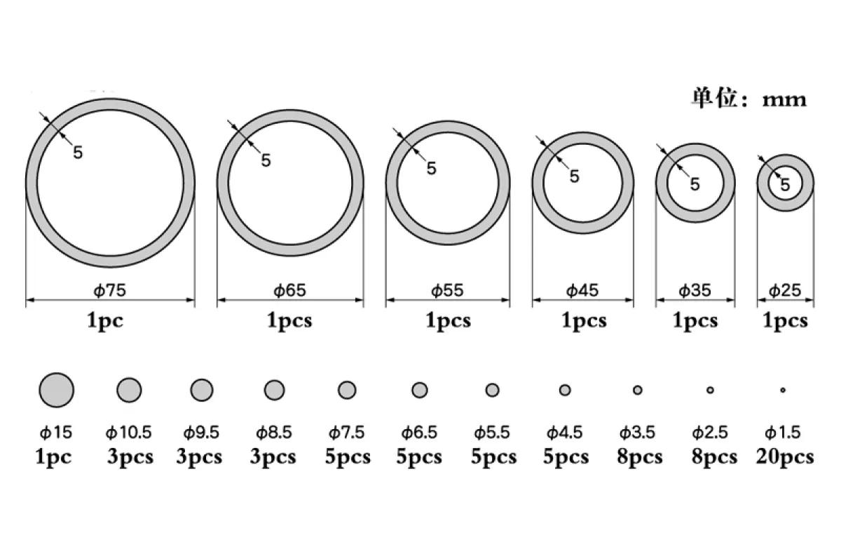 Plastic Circle Board B-set / Sada plastových kroužků