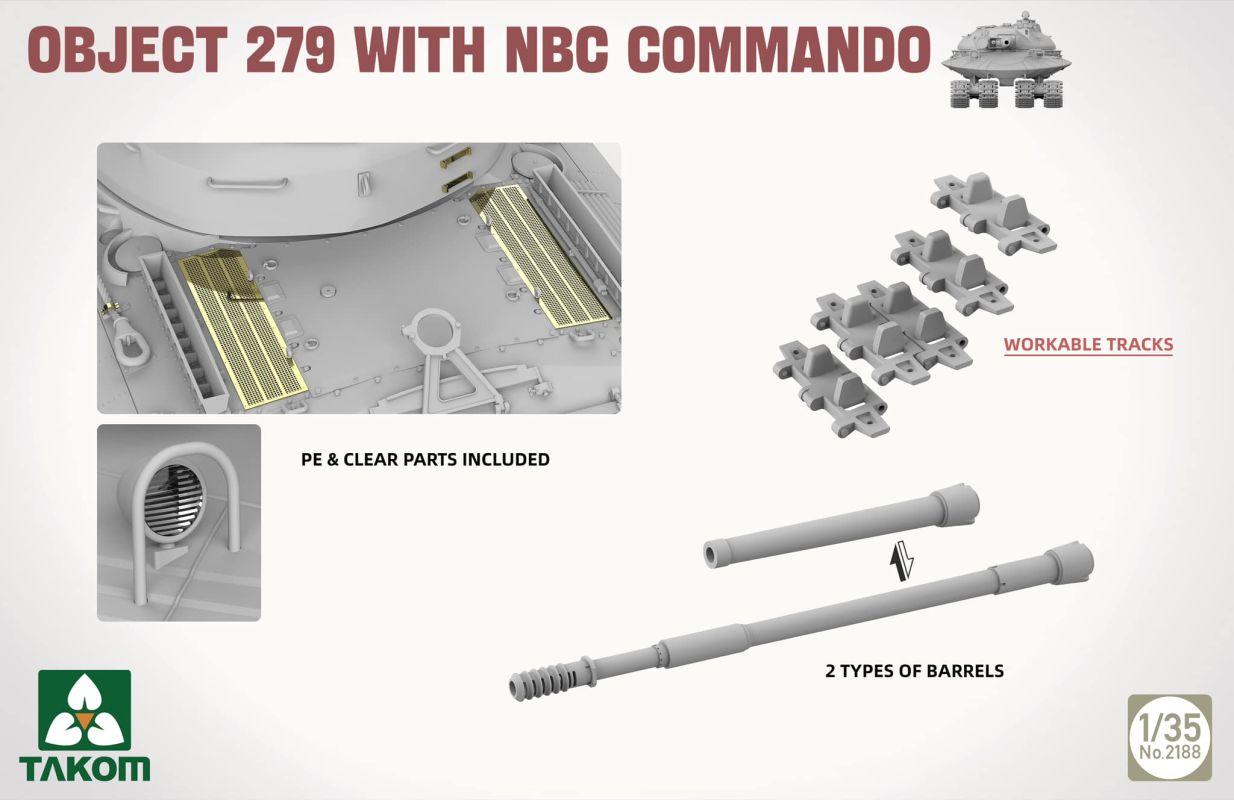 Takom Object 279 With NBC Commando 1/35