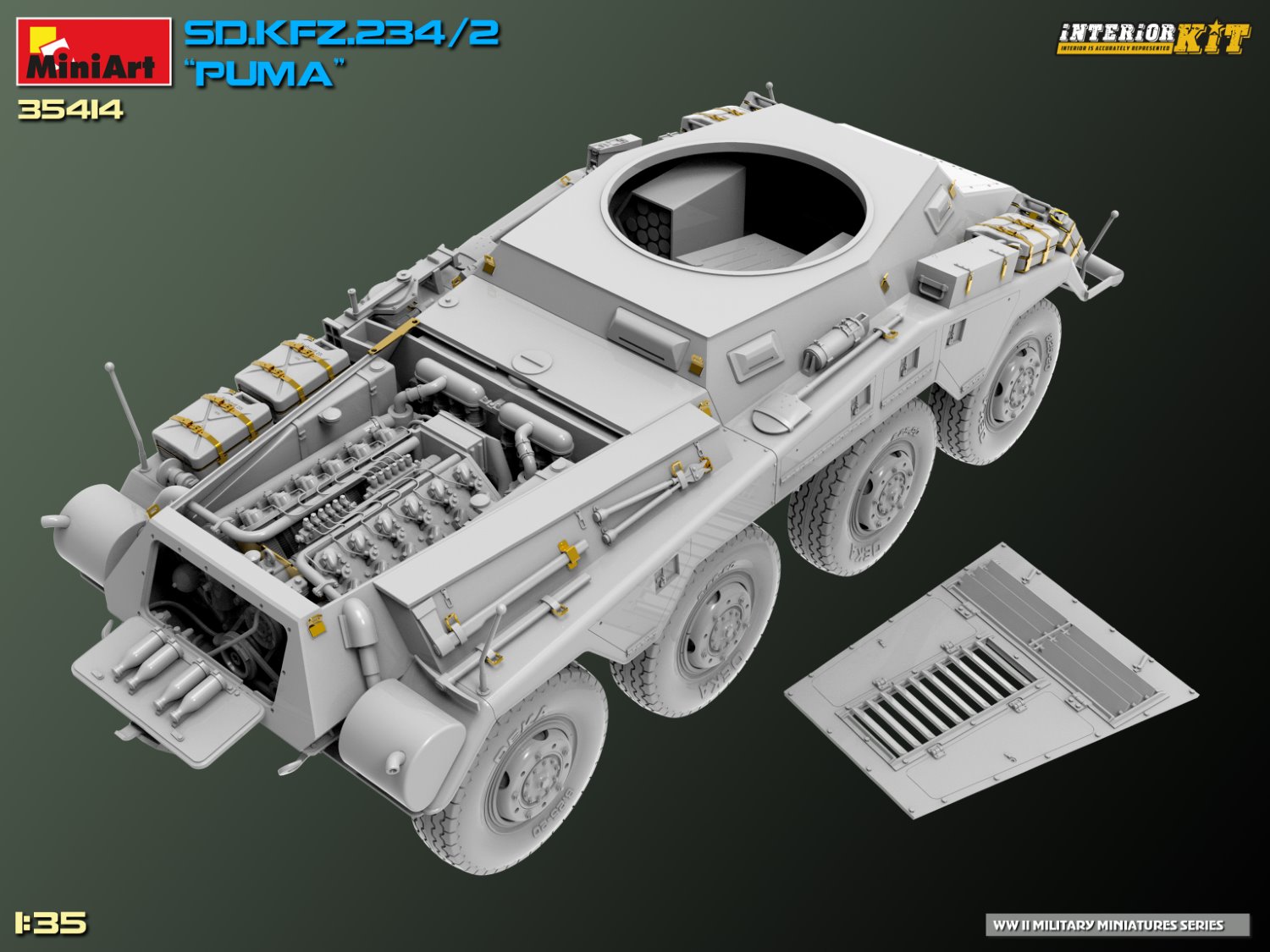 MiniArt Sd.Kfz.234/2 “Puma”. Interior Kit 1/35