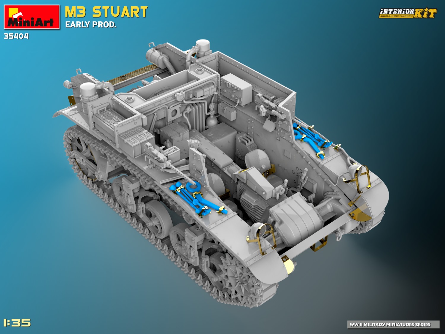 MiniArt M3 Stuart Early Prod. Interior Kit 1/35