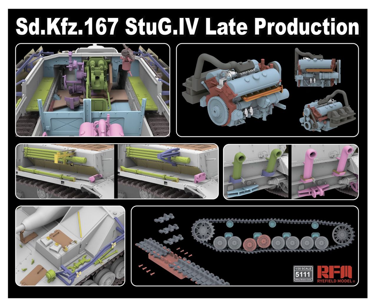 RFM Sd.Kfz.167 StuG.IV Late Production with Engine & workable tracks 1/35