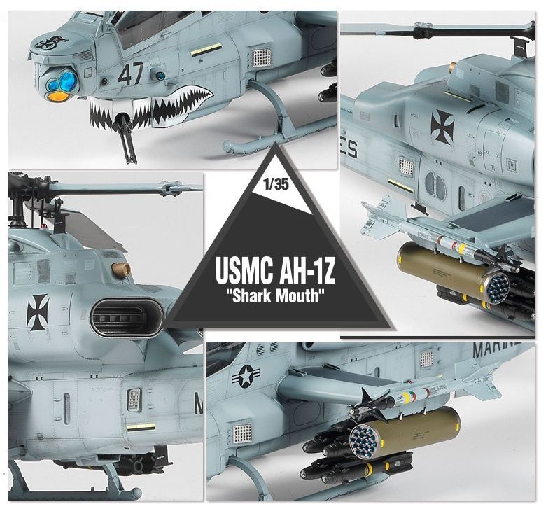 Academy USMC AH-1Z Viper "Shark Mouth" 1/35