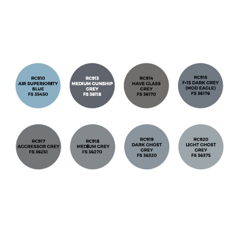 AK US Air Force & ANG Modern Aircraft Colors set (8x 17ml)