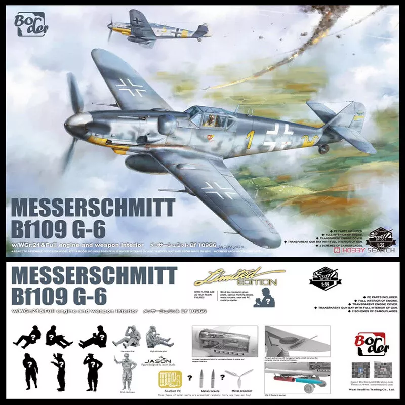 Border Model Messerschmitt BF109G-6 Limited Edition (+Resin figurky!) 1/35