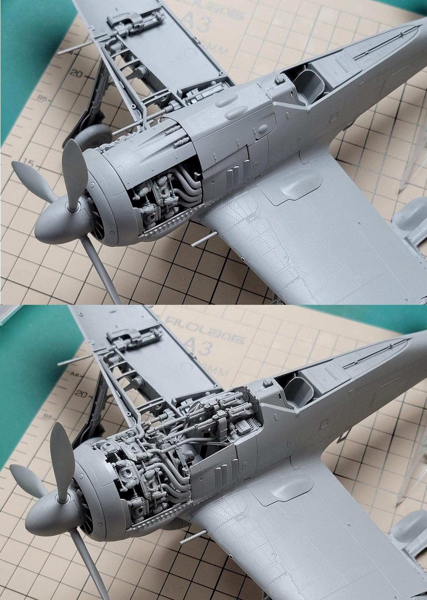 Border Model Focke-Wulf Fw 190A-6 w/Wgr. 21 & Full engine and weapons interior 1/35
