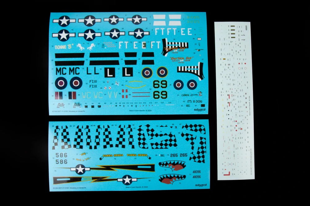 Eduard P-51B/ C Mustang se záďovým stabilizátorem ProfiPACK 1/48