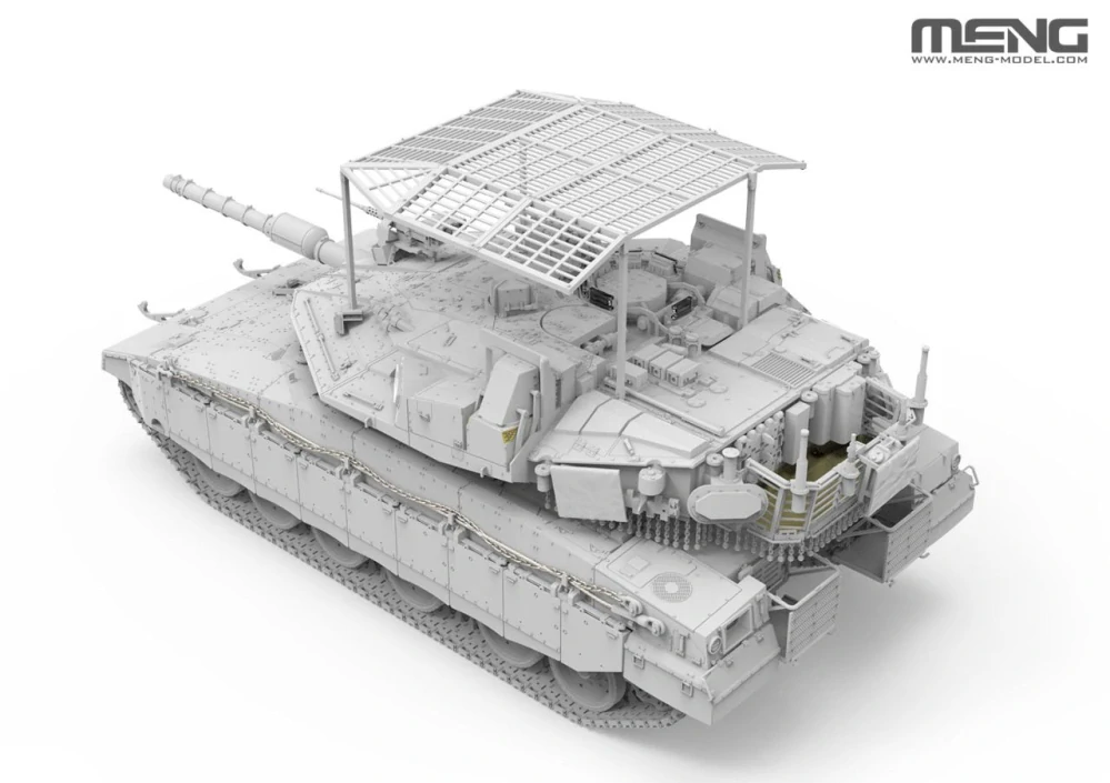 MENG Merkava Mk.4M With Roof-Mounted Slat Armor 1/35