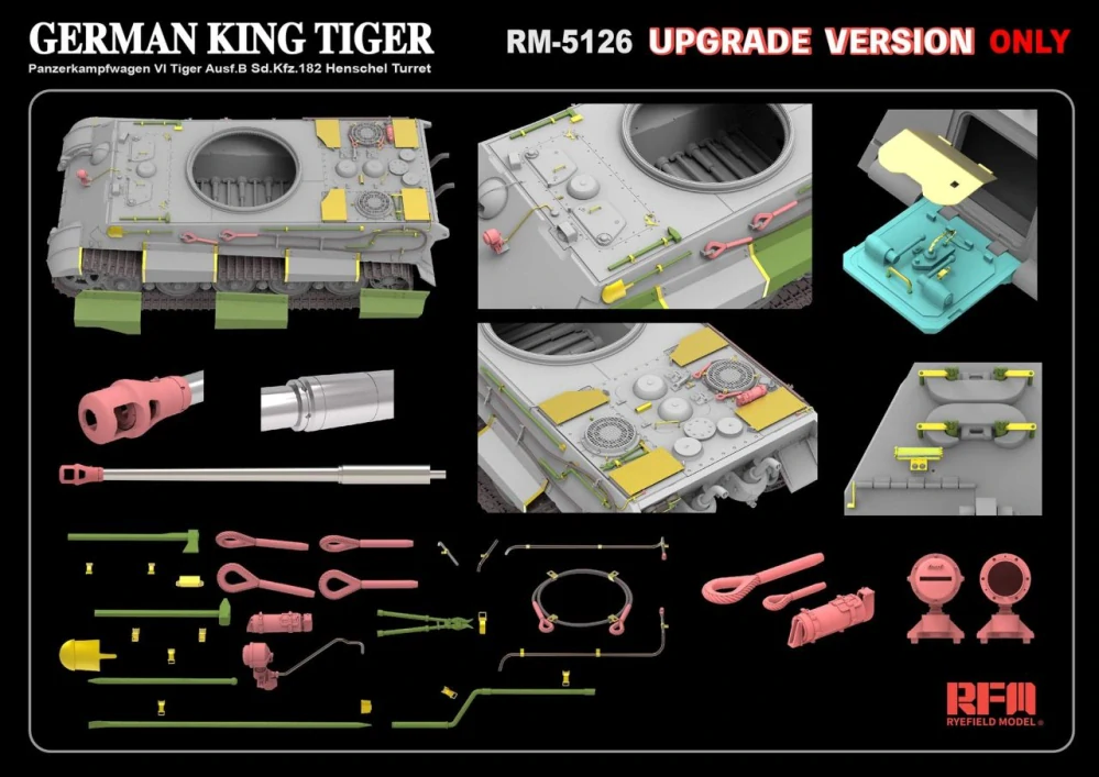 RFM Sd.Kfz.182 Tiger Ausf.B King Tiger (UPGRADE V.) 1/35