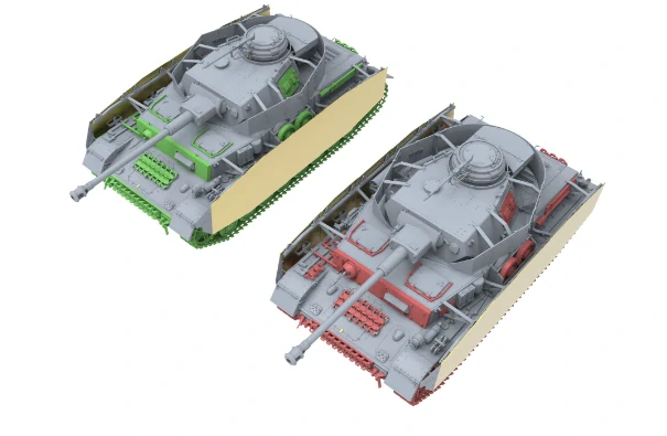 Border Model Pz.Kpfw.IV Ausf.H Early/Mid 2 in 1 (+4 Resin figurky!) 1/35