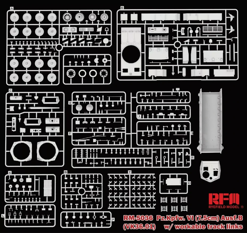 RFM Pz.Kpfw.VI (7.5cm) Ausf.B (vk36.01) - With Workable Tracks 1/35