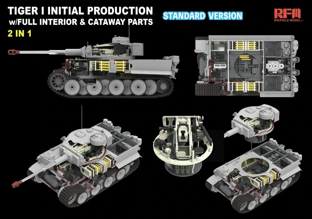 RFM Tiger I Initial production early 1943 W/Full Iinterior (Standard version) 1/35