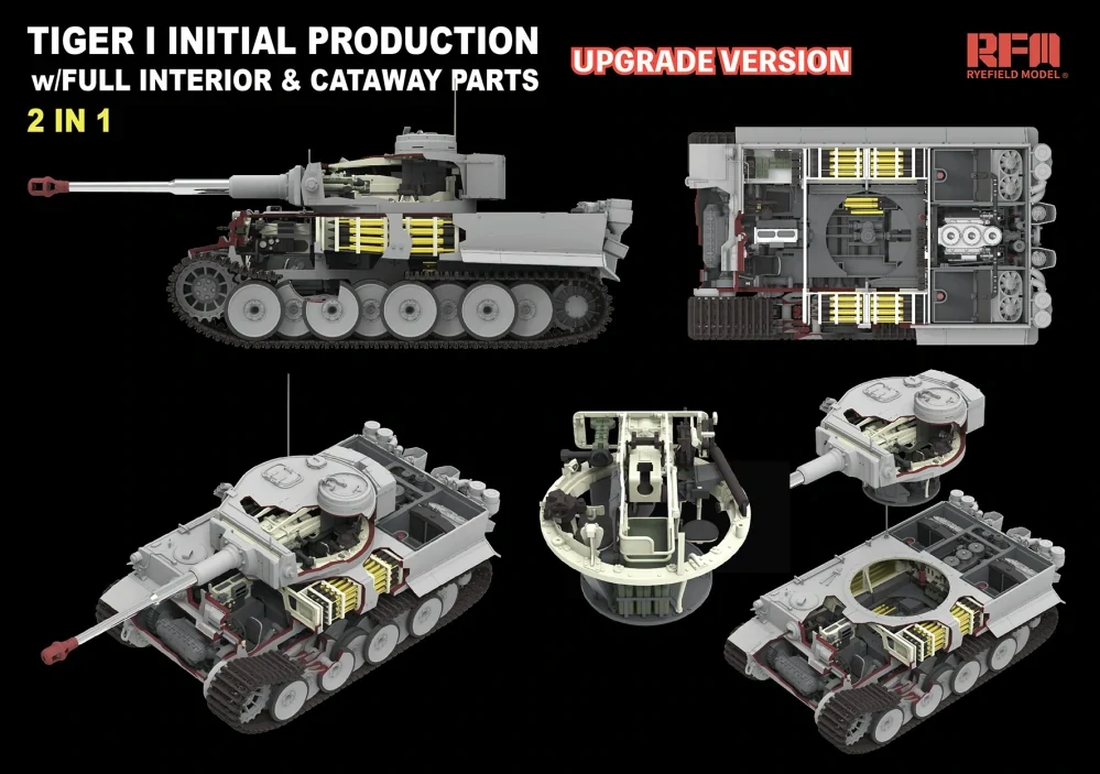 RFM Tiger I Initial production early 1943 W/Full Iinterior (Updated version) 1/35