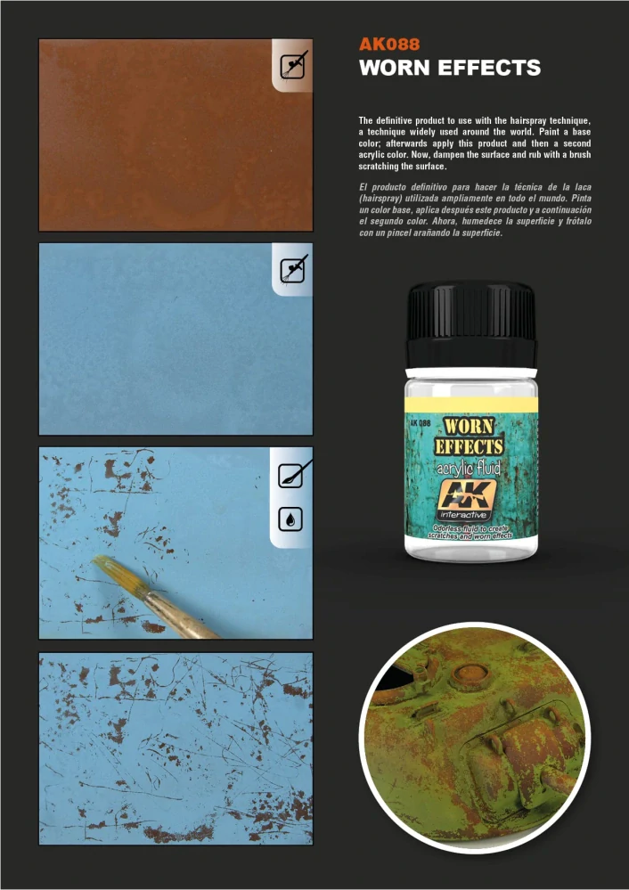 AK Worn Effects Acrylic Fluid - 35ml / Chipping