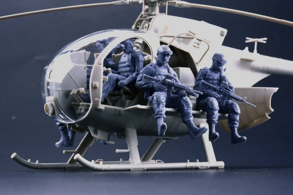 Kitty Hawk AH-6J/MH-6J Little Bird w/Figures 1/35