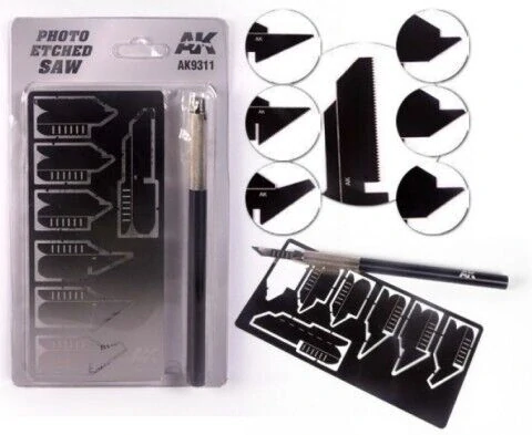 AK Photo Etched Saw Set / Modelářská pilka set 8 v 1