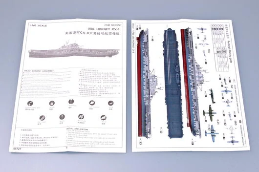 Trumpeter USS Hornet CV-8 1/700