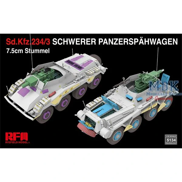 RFM Sd.Kfz. 234/3 Pz.Spähwagen with FULL INTERIOR 1/35