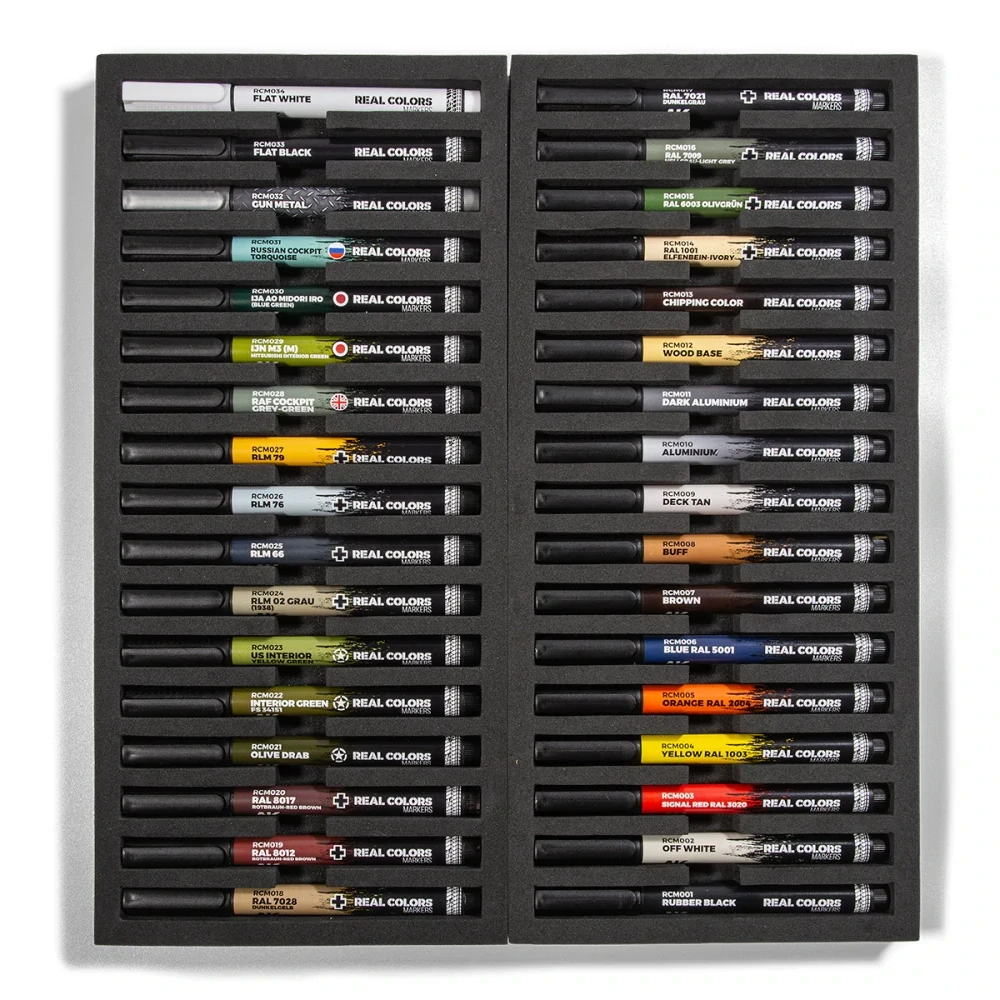 AK Deluxe Case - SPECIAL BOX REAL COLORS MARKERS - 34 units