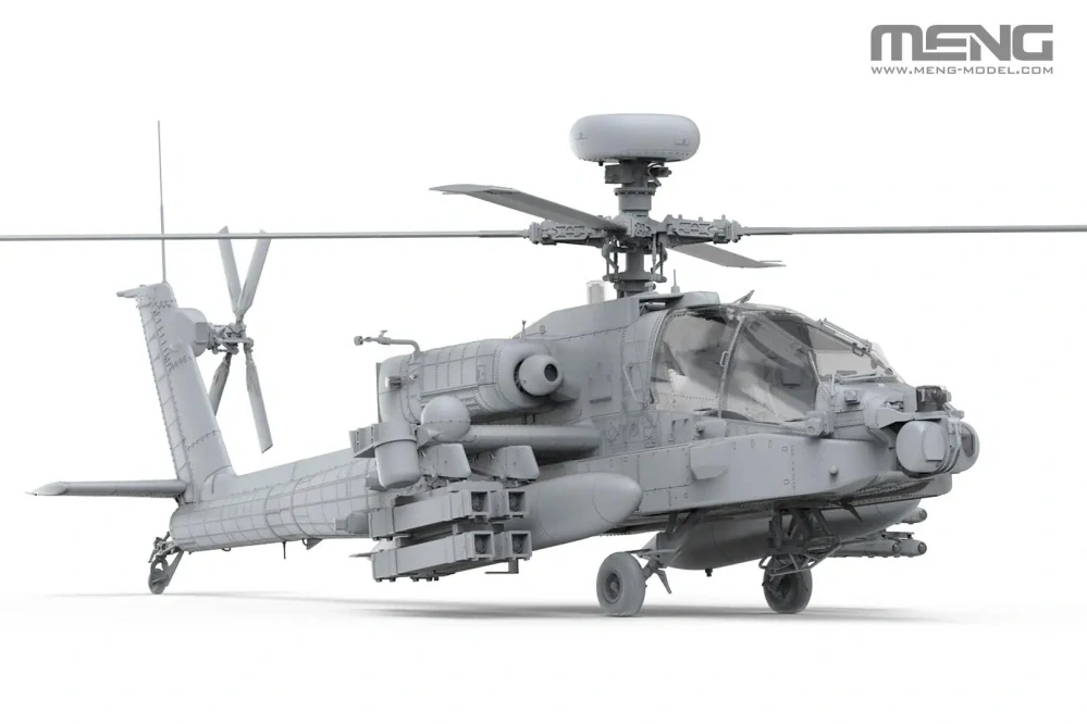 MENG Boeing AH-64 D Saraf - Heavy Attack Helicopter (Israeli Air Force) Special Edition (incl. Two Resin figures) 1/35