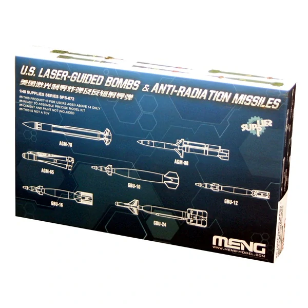 MENG U.S. Laser-Guided Bombs & Anti-Radiation Missiles  / Zbraňový set 1/48