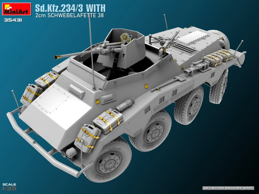 MiniArt Sd.Kfz. 234/3 with 2cm Schwebelafette 38 1/35