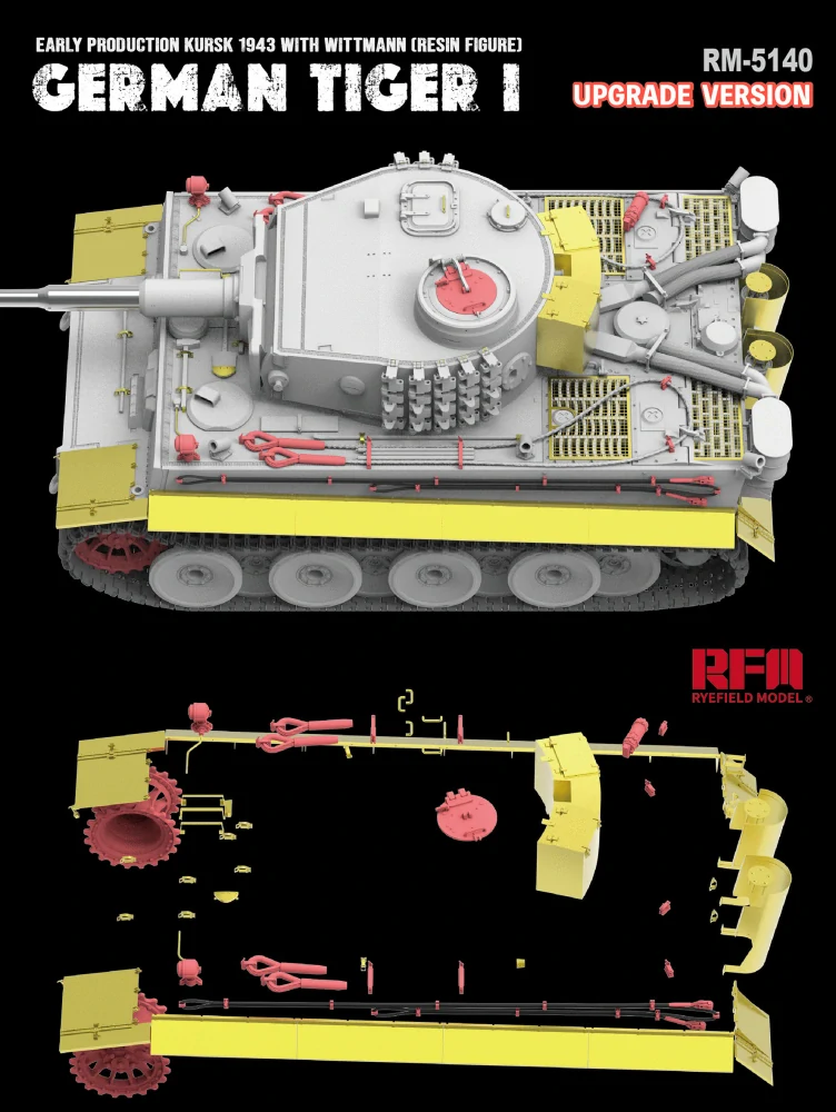 RFM Tiger I early "Kursk 1943" w/ Wittmann (Upgrade version) 1/35